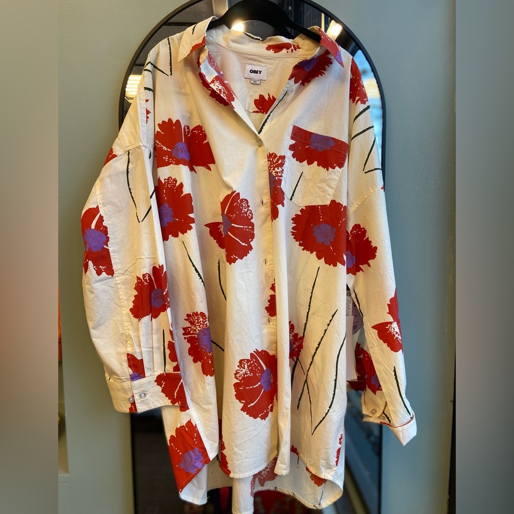 Obey Friday Poplin Dress Size M/L